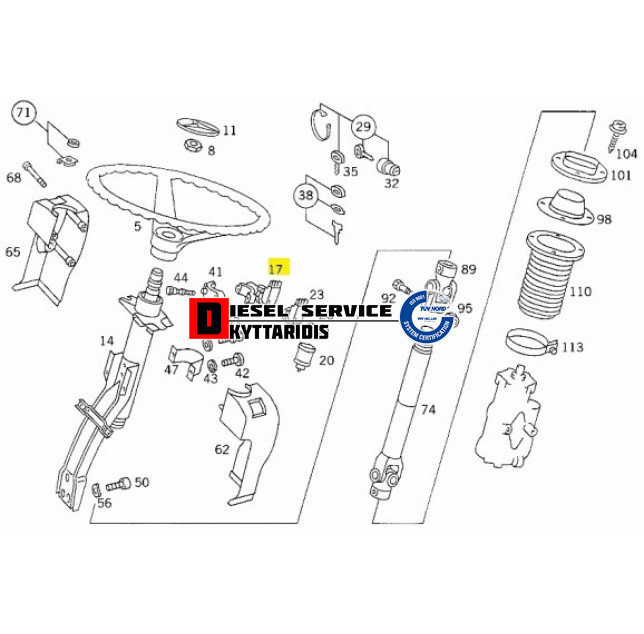 Διακόπτης κολώνας τιμονιού