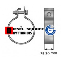 Σφιχτήρα εξάτμισης DIN71555 - Φ65.5mm