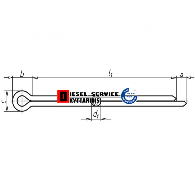 Κοπίλια DIN94/ISO1234 1x40
