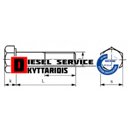 Βίδα εξάγωνη UNF 7/16*1 1/2 -- 5G 8.8