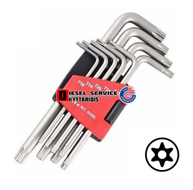 Άλλεν TORX με τρύπα σετ 9 τεμάχια