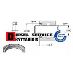 Τσιμούχα υδραυλικού 120*105*7 X-MRL-C