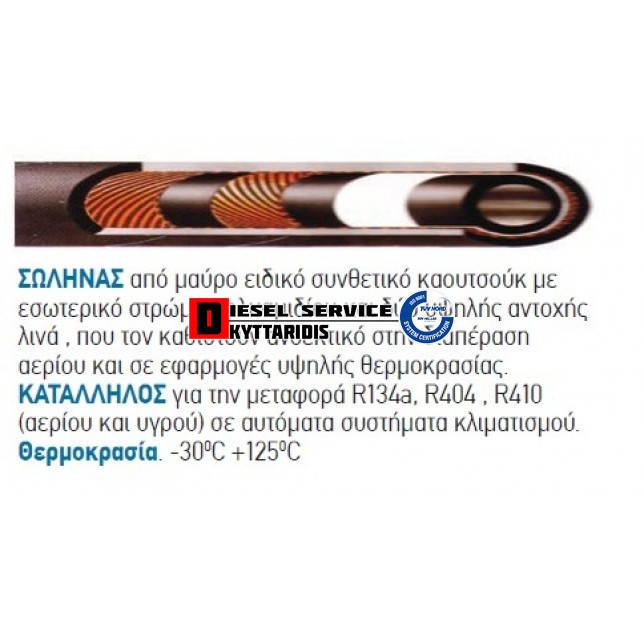 Σωλήνα κλιματισμού Φ8.0mm