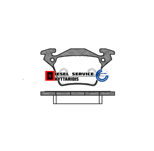 Τακάκια φρένου σετ οπίσθια Τακάκια φρένου σετ οπίσθια