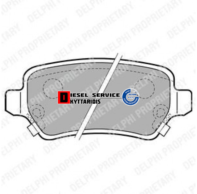 Τακάκια φρένου σετ οπίσθια Τακάκια φρένου σετ οπίσθια