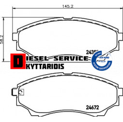 Τακάκια φρένου σετ