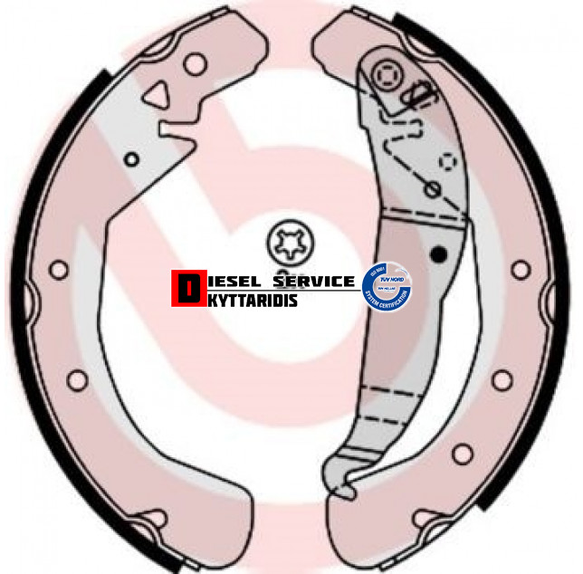 Σιαγώνες φρένου σετ οπίσθια