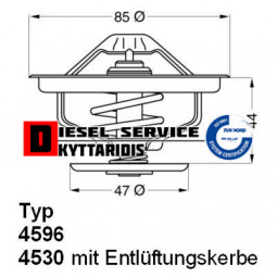 Θερμοστάτη 83°C