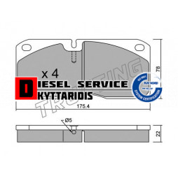 Τακάκια φρένου σετ