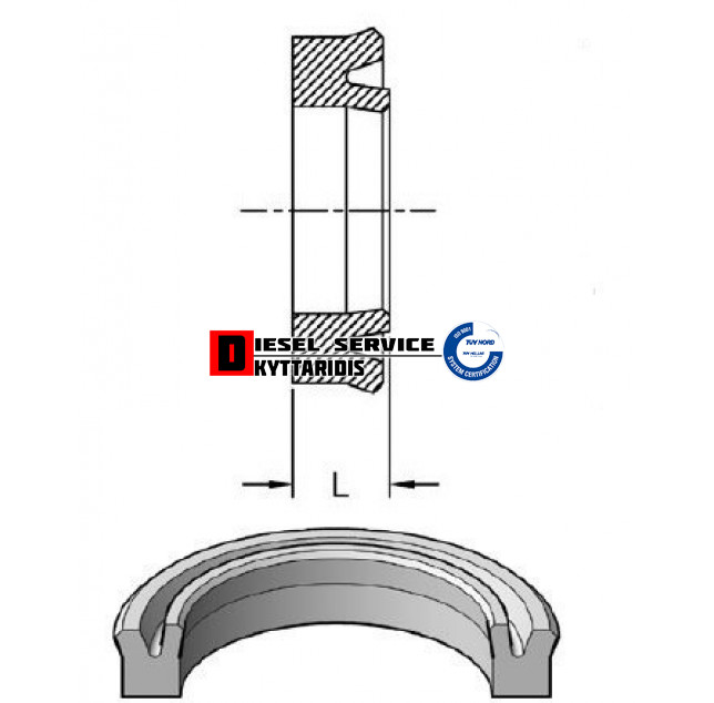 Τσιμούχα υδραυλικού 38*28*7.2 V44RL