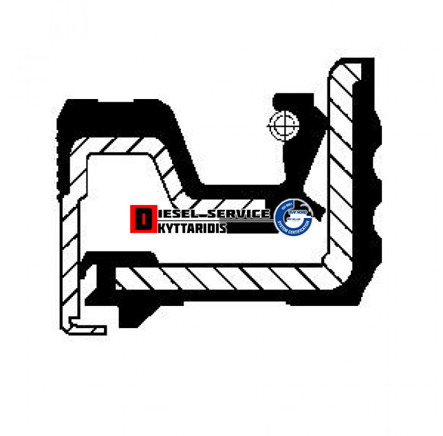 Τσιμούχα 90*65*13/14.5 RWDR-K7 FPM