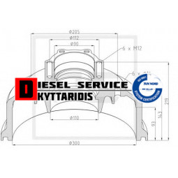 Ταμπουρομουαγές 300*80