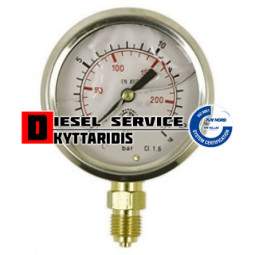 Μανόμετρο γλυκερίνης 0/+40bar KB G1/4