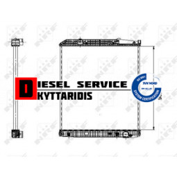 Ψυγείο νερού 902x829x48mm