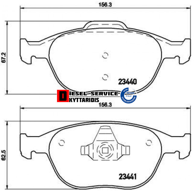 Τακάκια φρένου σετ