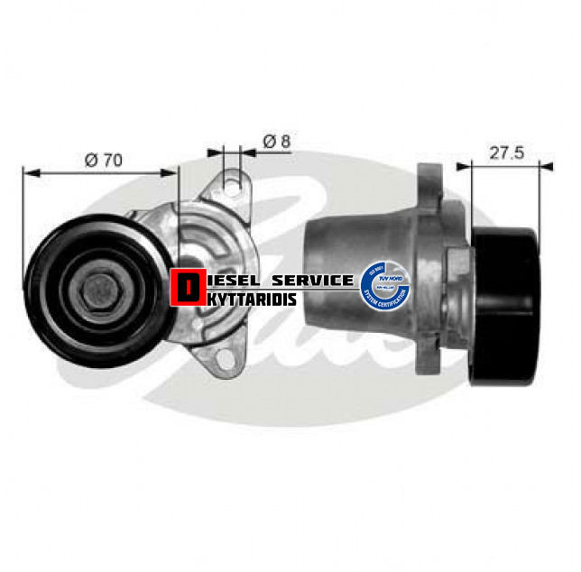 Ρουλεμάν τεντωτήρας ιμάντα δυναμό