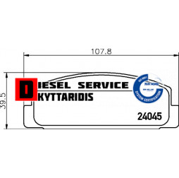 Τακάκια φρένου σετ οπίσθια