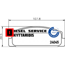 Τακάκια φρένου σετ οπίσθια