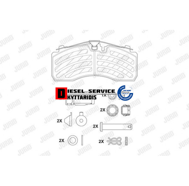 Τακάκια φρένου σετ Τακάκια φρένου σετ