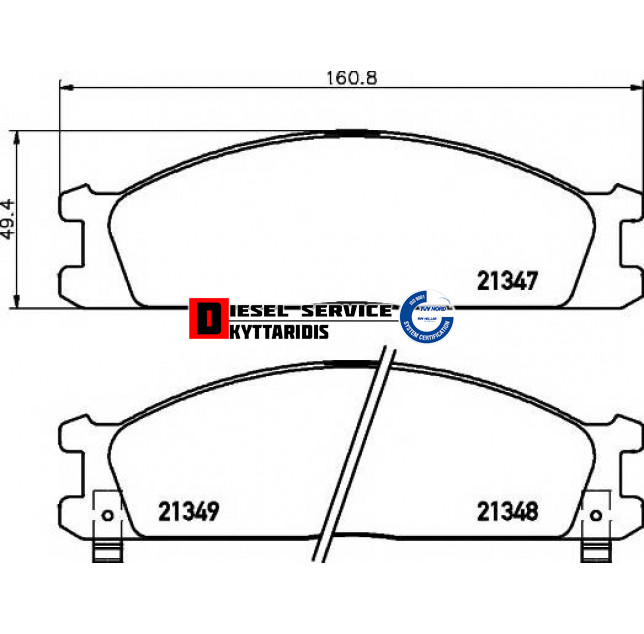 Τακάκια φρένου σετ