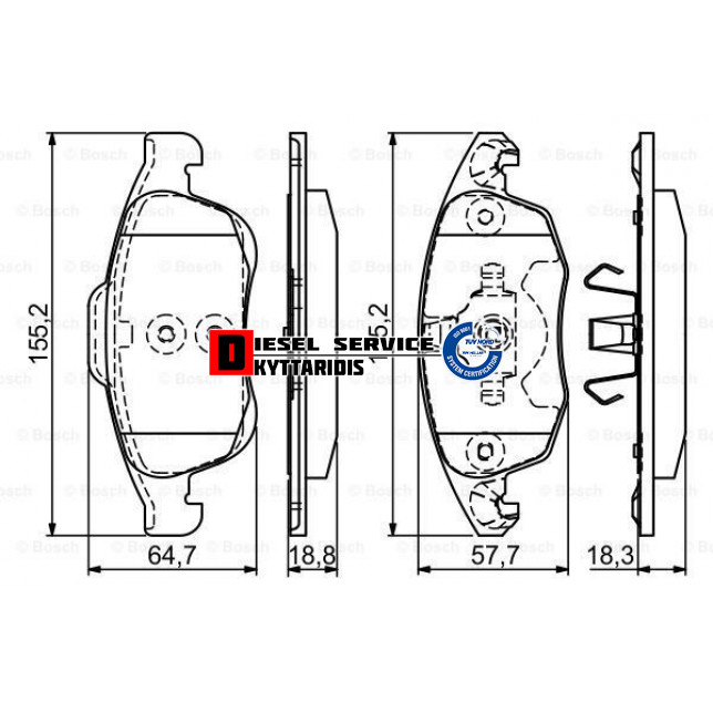 Τακάκια φρένου σετ