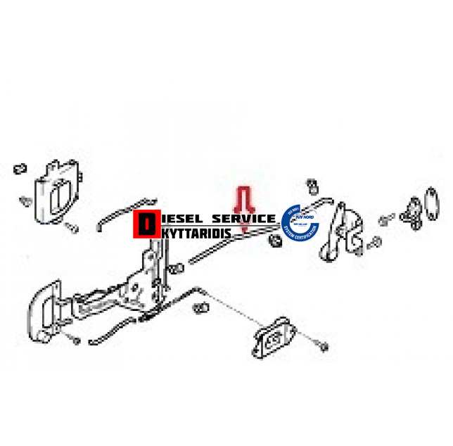 Ντίζα χερουλιού πλαϊνής πόρτας