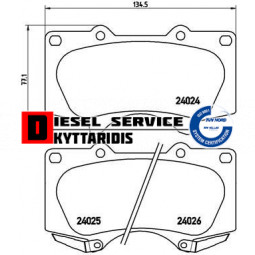 Τακάκια φρένου σετ