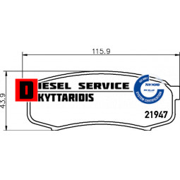 Τακάκια φρένου σετ