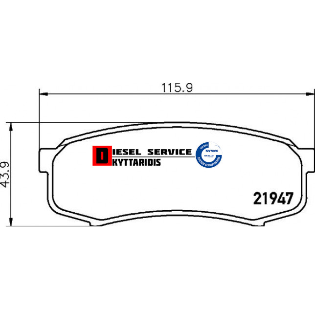 Τακάκια φρένου σετ