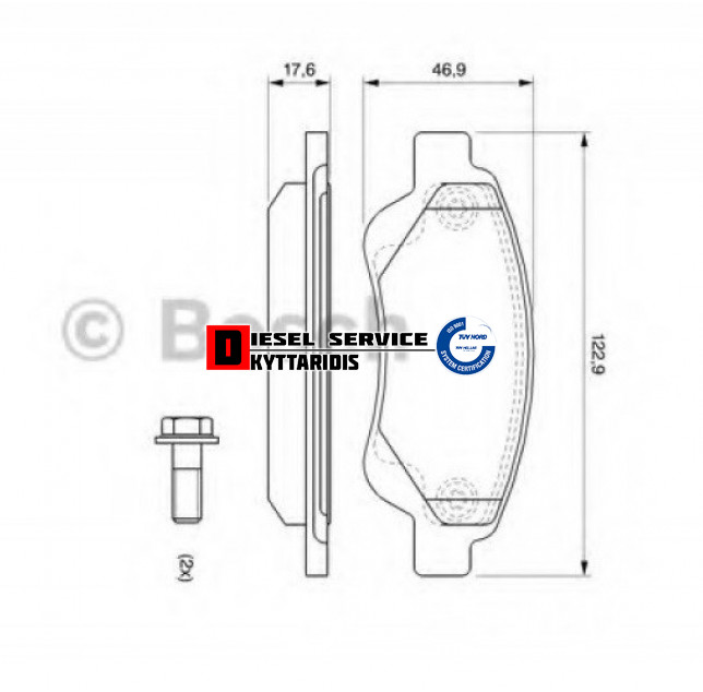 Τακάκια σετ Τακάκια σετ