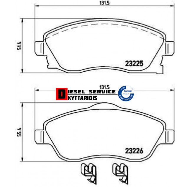 Τακάκια φρένου σετ Τακάκια φρένου σετ