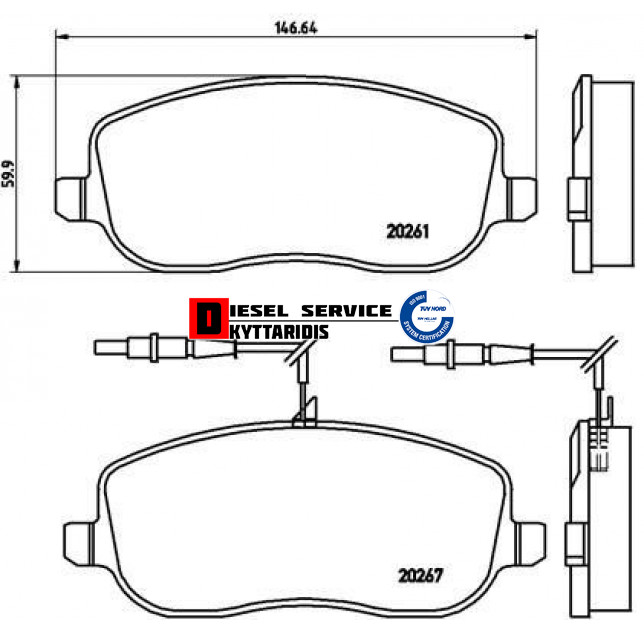 Τακάκια φρένου σετ