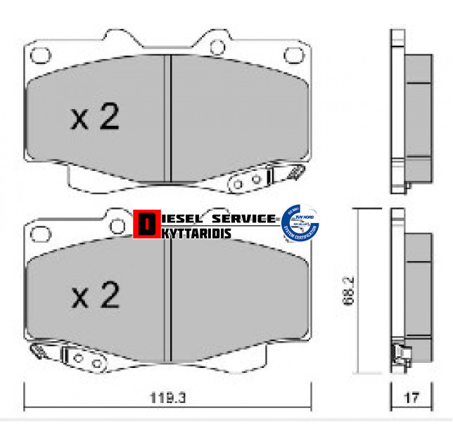 Τακάκια φρένου σετ