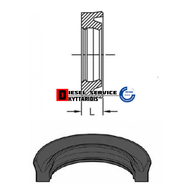 Τσιμούχα υδραυλικού 78*70*11.5 V44ARL Τσιμούχα υδραυλικού 78*70*11.5 V44ARL