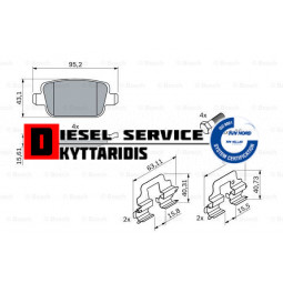 Τακάκια φρένου σετ