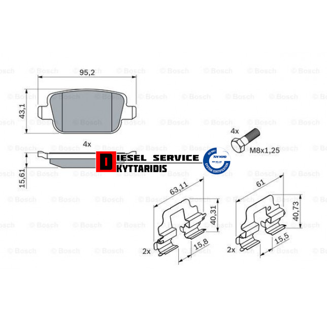 Τακάκια φρένου σετ