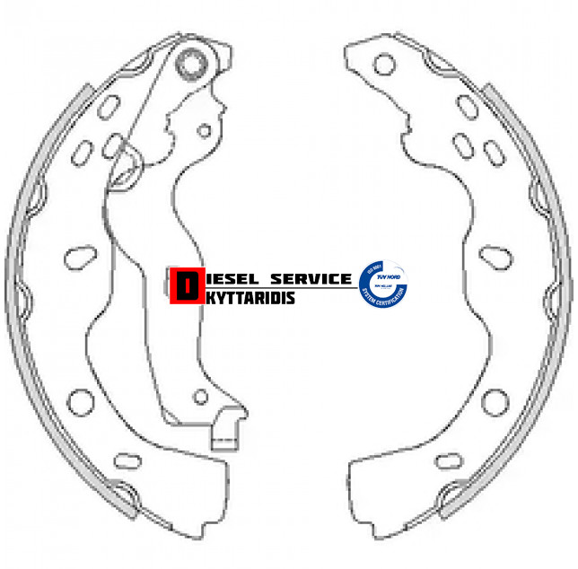 Σιαγώνες φρένου σετ