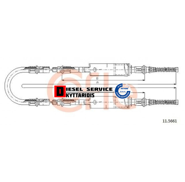 Ντίζα χειροφρένου Ντίζα χειροφρένου