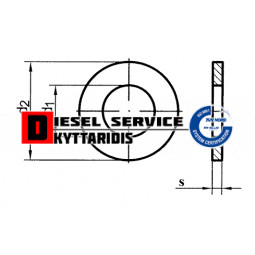 Ροδέλα πείρων ακραξονίου 1.7mm