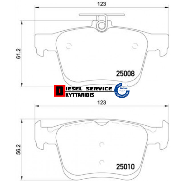 Τακάκια φρένου σετ
