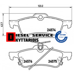 Τακάκια φρένου σετ