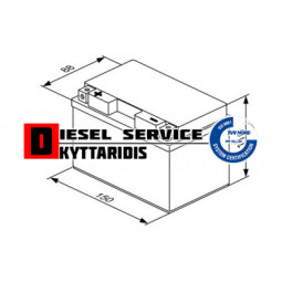 Μπαταρία 9AH 200A