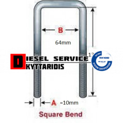 Ζυγκί 10x62x130x1.5 γαλβανιζέ