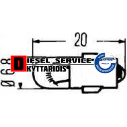 Λάμπα 12V-2W BA7s