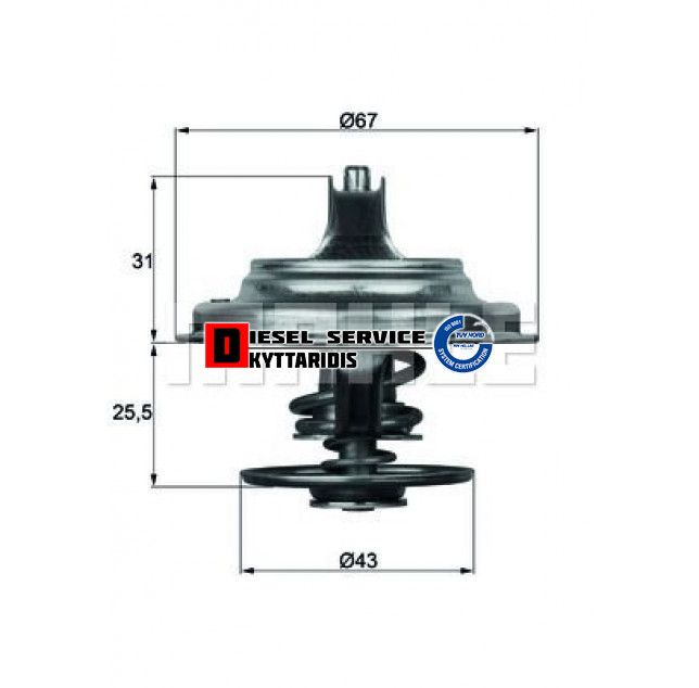 Θερμοστάτη 79°C