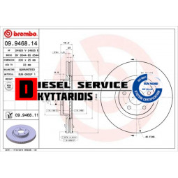 Δισκόπλακα Φ300mm