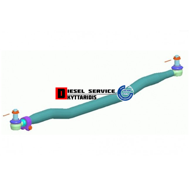 Μπάρα μεγάλη τιμονιού 1735*32mm Μπάρα μεγάλη τιμονιού 1735*32mm