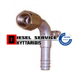 Ρακόρ κλιματισμού 90° με βαλβίδα πλήρωσης 3/4*16--13/32