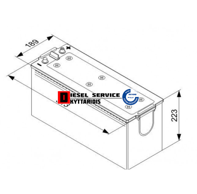 Μπαταρία 12V 140Αh 800A Μπαταρία 12V 140Αh 800A