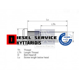 Μπουλόνι τροχού 22*75*1.5